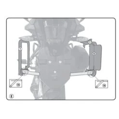 GIVI PLR6408 Zijkofferrek Monokey Rapid Release Triumph Tiger Explorer 1200 (16-19)