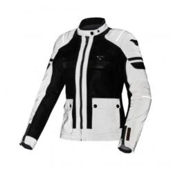 Macna Fluent Dames Night Eye Motorjas 6 Macna Fluent Dames Night Eye Motorjas -Winkel Voor Motoraccessoires Macna Fluent Women Night Eye zwart wit 57a7