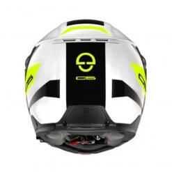 Schuberth C5 Eclipse Motorhelm -Winkel Voor Motoraccessoires c5 eclipse wit geel achterzijde b845